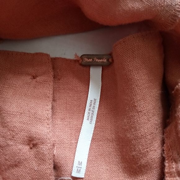 FREE PEOPLE | Orange ruffle dres 320 - Picture 6 of 9